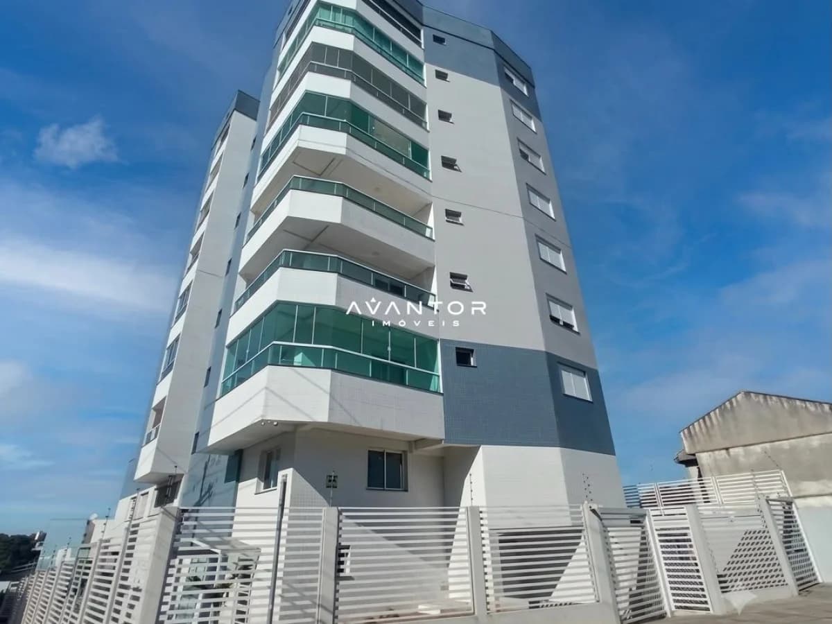 Fachada do prédio com sacadas — Residencial Nossa Senhora da Salete, Nossa Senhora de Lourdes, Santa Maria/RS