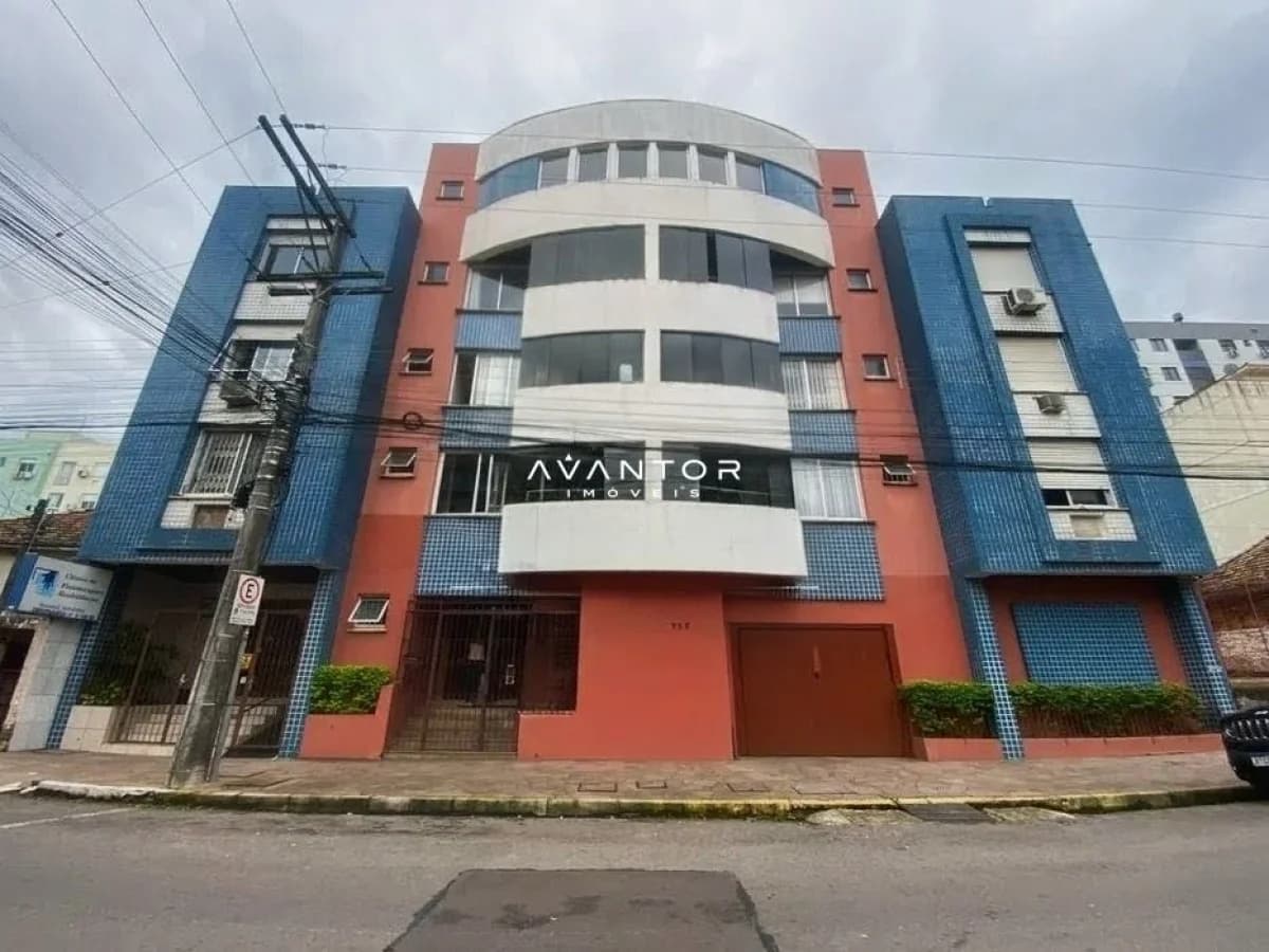 Fachada do prédio com arquitetura curva — Edifício Sentinela, Nossa Senhora de Fátima, Santa Maria/RS