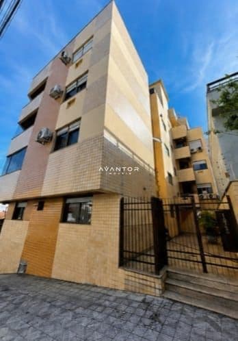 Fachada do prédio com portão — Apartamento com 2 quartos à venda em Nossa Senhora de Fátima, Santa Maria/RS