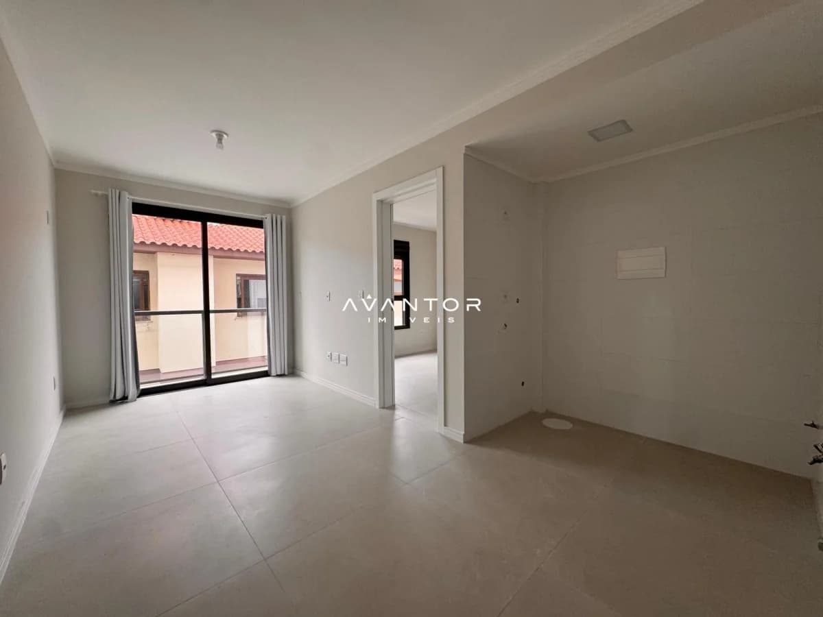 Sala integrada com sacada — Residencial Grey, Camobi, Santa Maria/RS