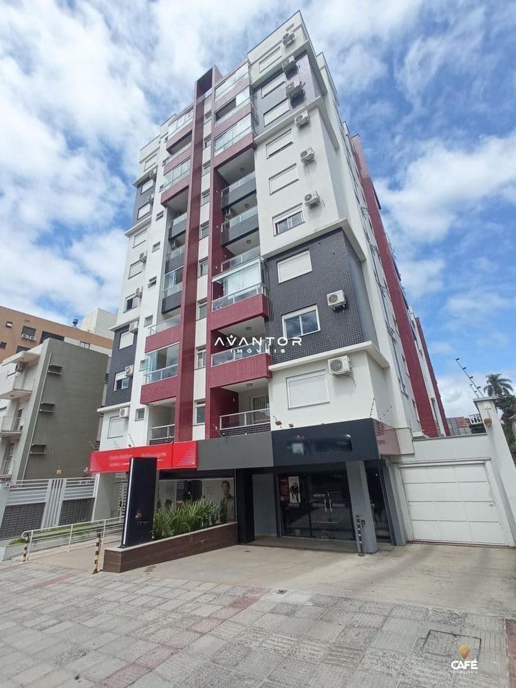 Fachada do edifício residencial — Apartamento com 1 quarto para alugar em Centro, Santa Maria/RS