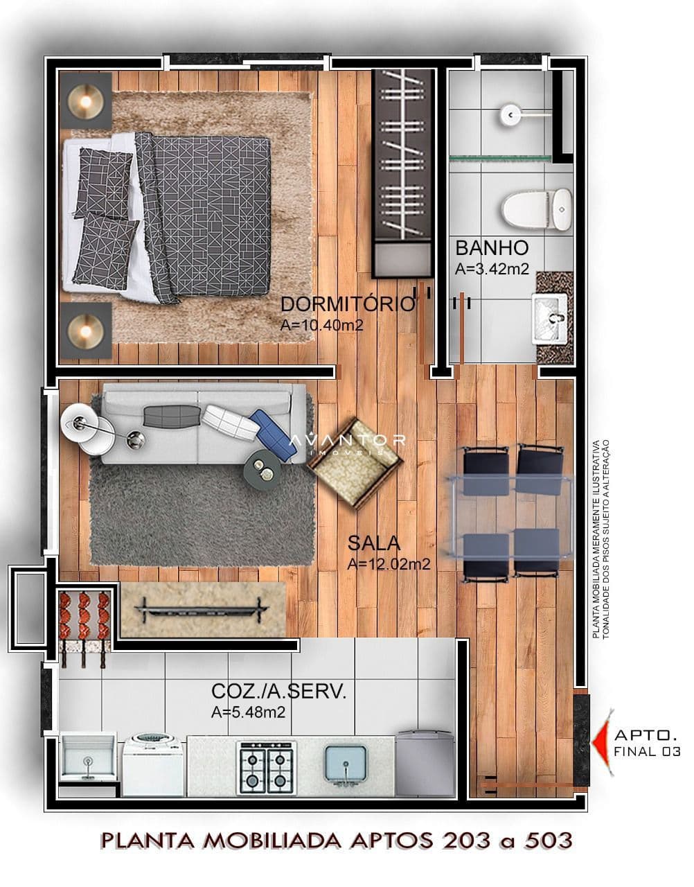 Apartamento com 1 quarto à venda no Edifício Luci, em Camobi, Santa Maria/RS — foto 2 de 2