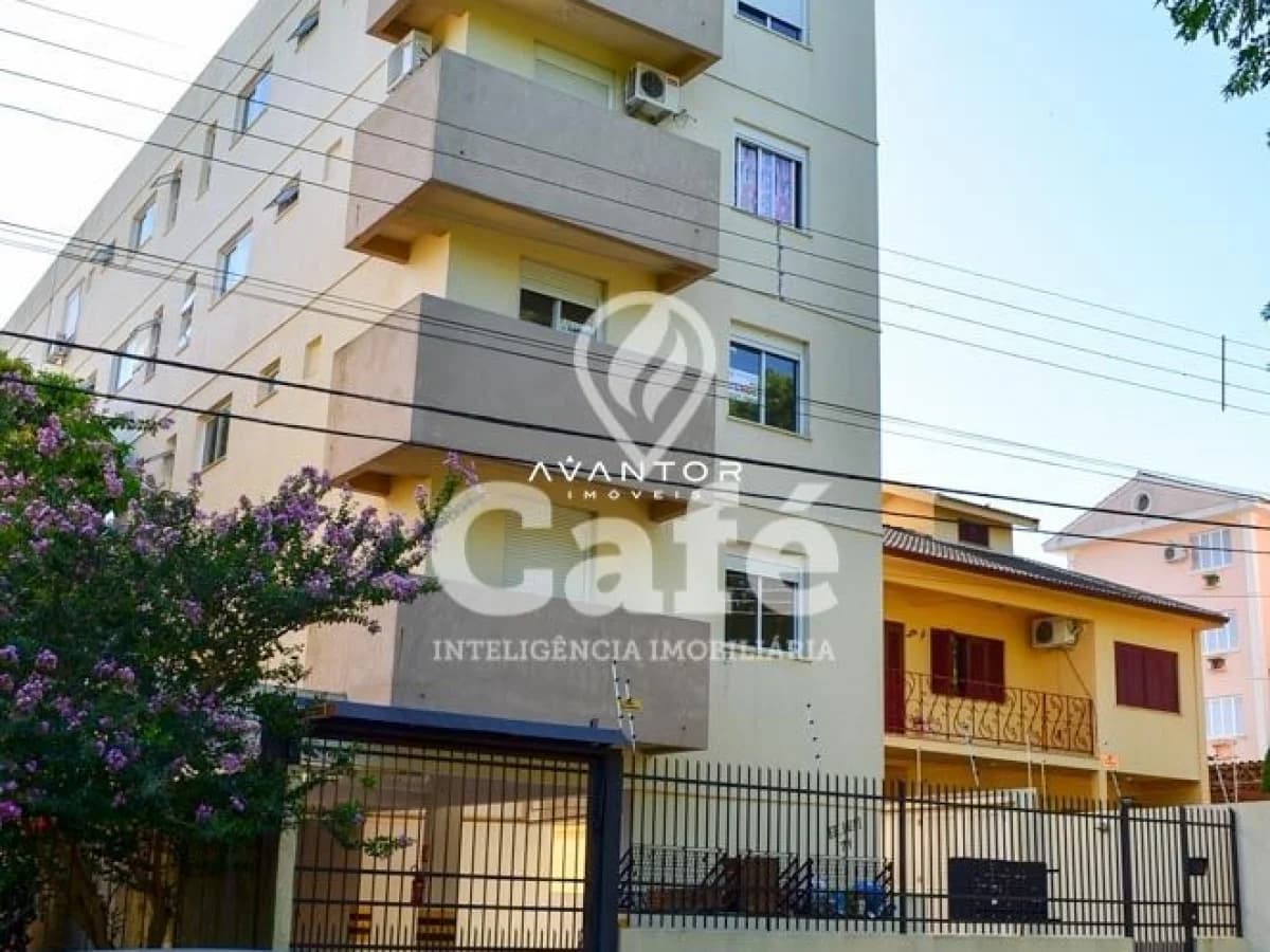Fachada do prédio com sacadas — Apartamento com 2 quartos à venda no Residencial Lupi, em Nonoai, Santa Maria/RS