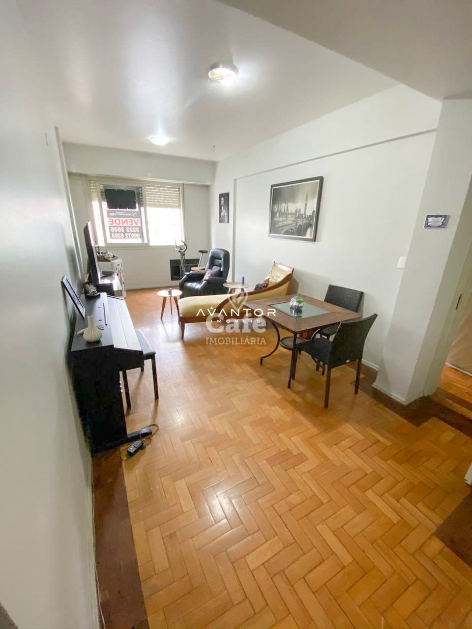 Sala de estar integrada à cozinha — Apartamento com 3 quartos à venda no Edifício Provincia, em Centro, Santa Maria/RS