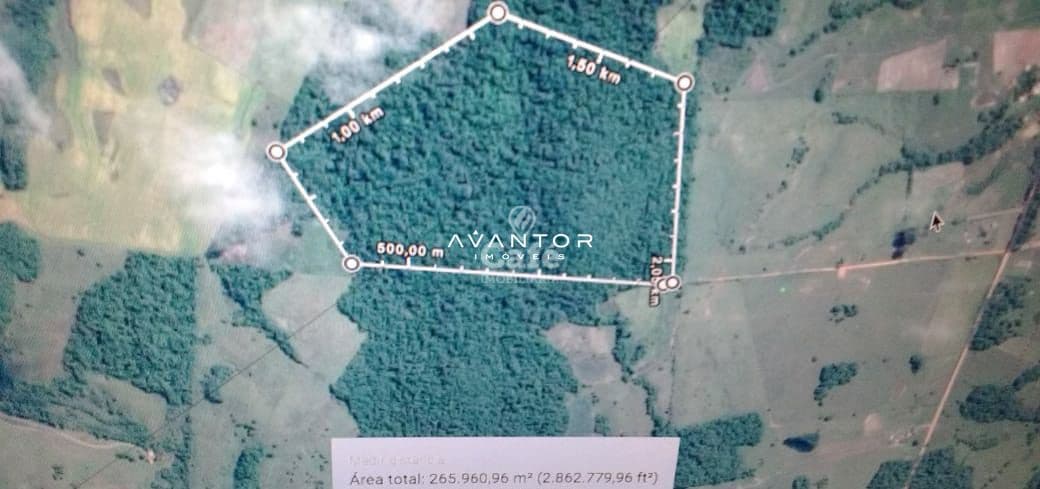 Planta baixa de terreno com demarcação — Campo à venda em Zona rural, Vila Nova do Sul/RS