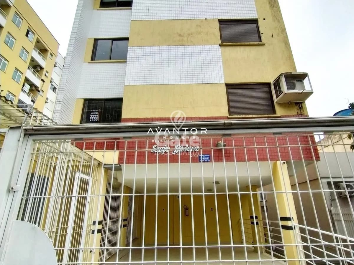 Fachada do prédio com garagem — Residencial Santa Bárbara I, Nossa Senhora do Rosário, Santa Maria/RS