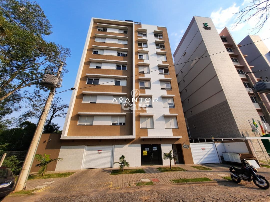 Fachada do prédio com entrada — Cobertura com 3 quartos à venda em Nossa Senhora das Dores, Santa Maria/RS
