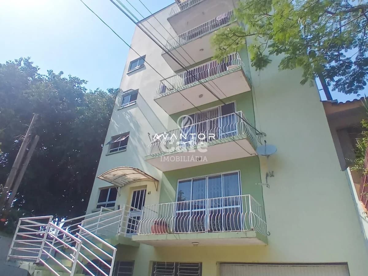 Fachada do prédio com sacadas — Apartamento com 3 quartos à venda em Nossa Senhora do Perpétuo Socorro, Santa Maria/RS