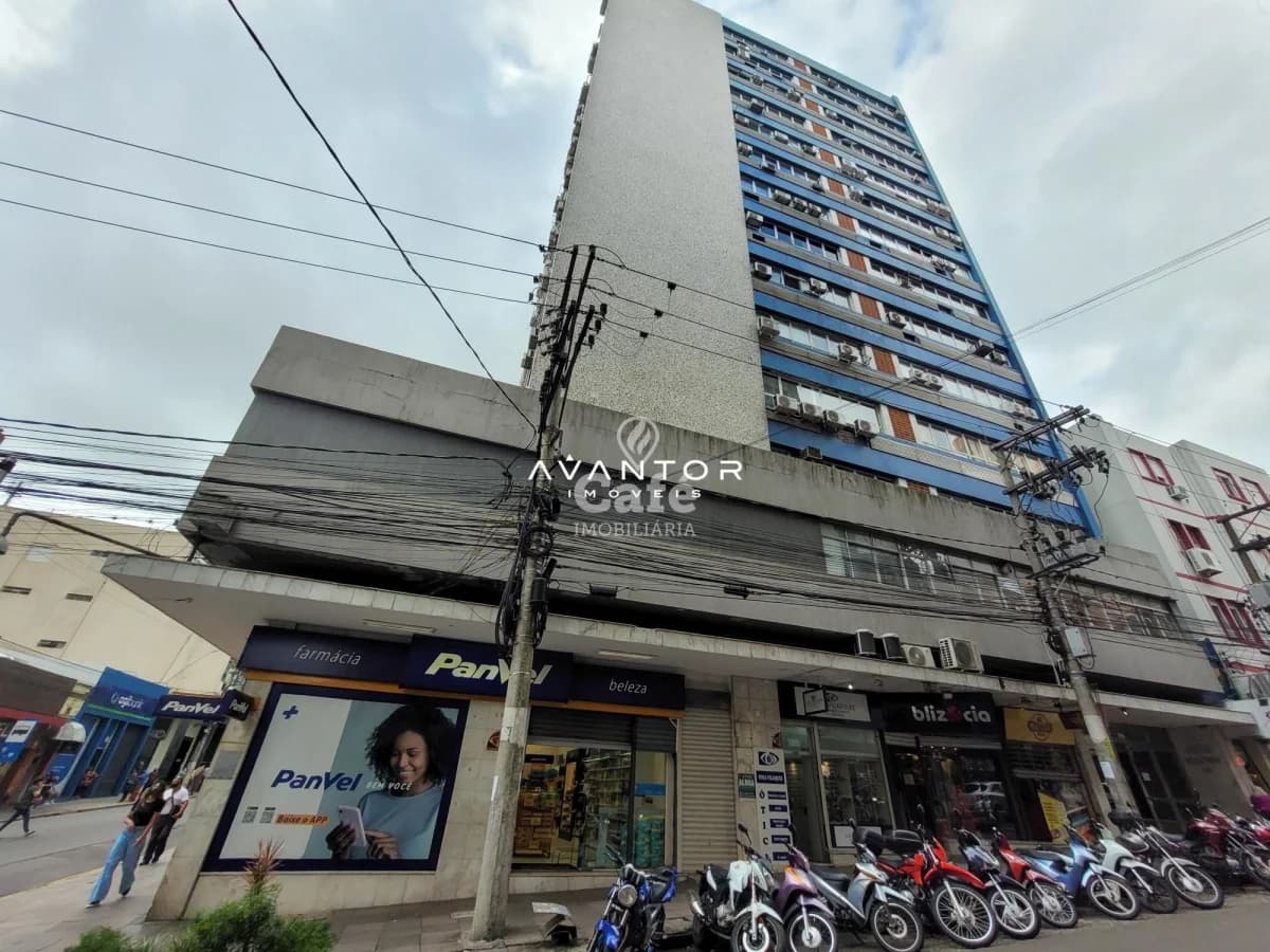 Fachada do edifício residencial — Sala Comercial com 2 salas à venda no Edifício Rio da Prata, em Centro, Santa Maria/RS