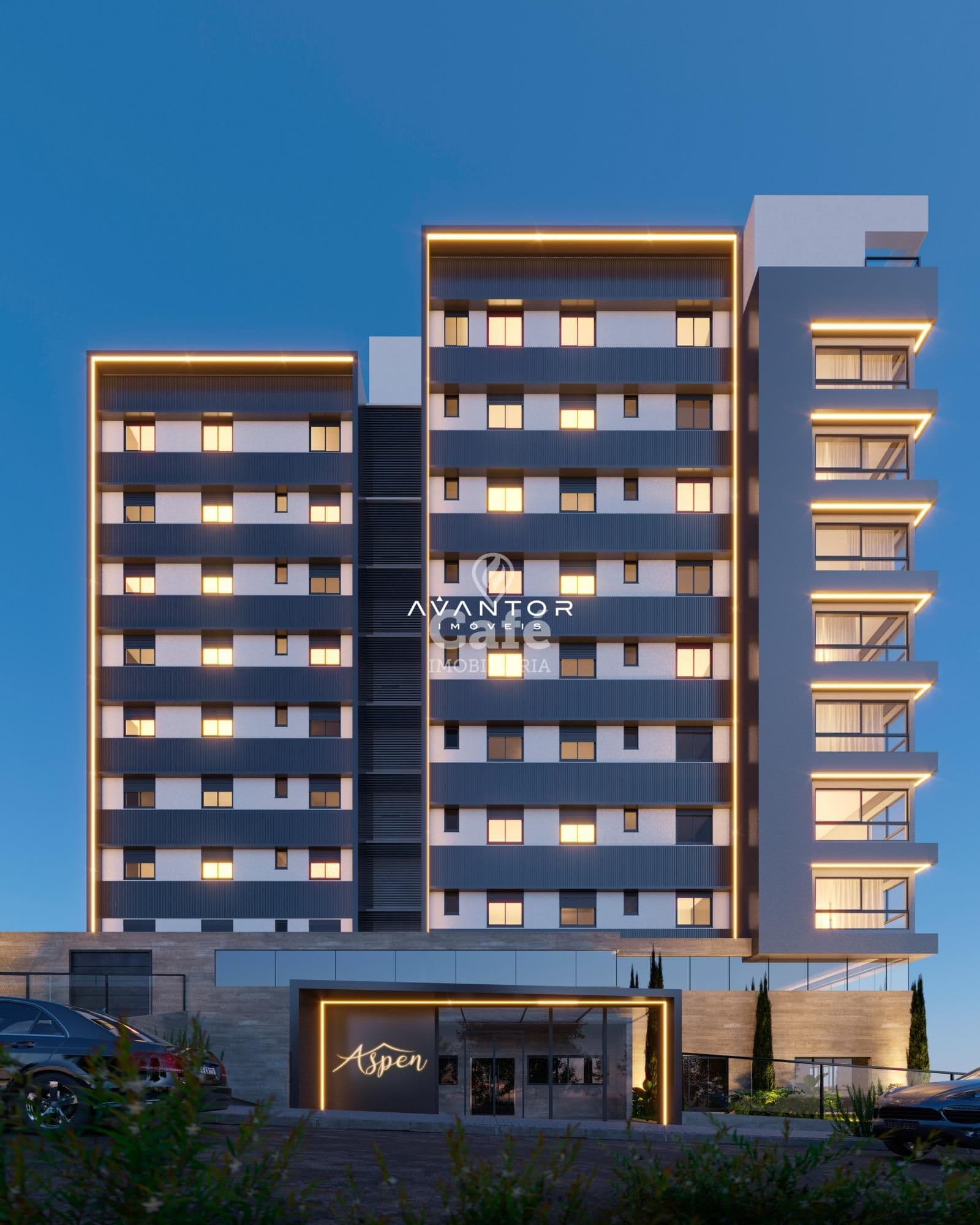 Apartamento, 4 Dormitórios, 1 Suíte, 2 Banheiros, Lavabo, 4 Vagas, Residencial Aspen, Noss — Cobertura com 4 quartos à venda em Nossa Senhora de Lourdes, Santa Maria/RS