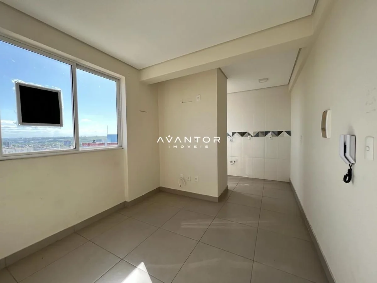 Cozinha com vista para cidade — Apartamento com 1 quarto à venda em Nossa Senhora do Rosário, Santa Maria/RS
