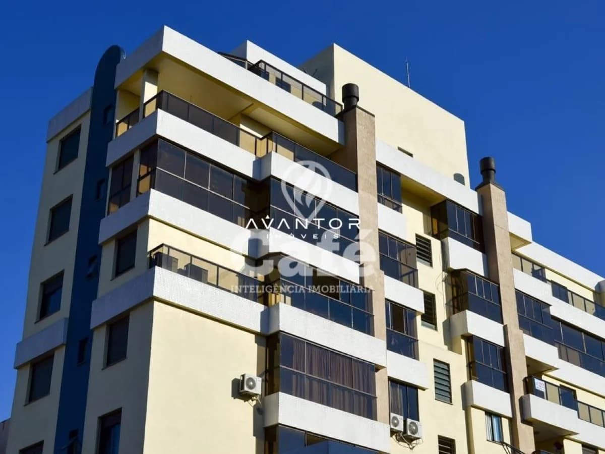 Fachada do prédio com sacadas — Res. Edith Bonfiglio, Centro, Santa Maria/RS