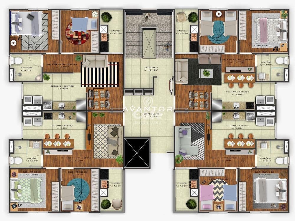 Apartamento com 2 quartos à venda no Residencial Morada do leste, em Camobi, Santa Maria/RS — foto 20 de 22
