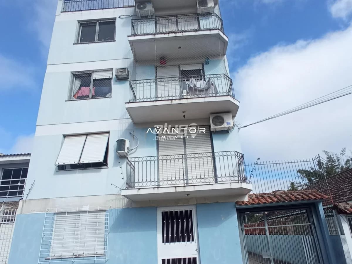 Fachada do prédio com sacadas — Apartamento com 2 quartos para alugar em Nossa Senhora do Rosário, Santa Maria/RS