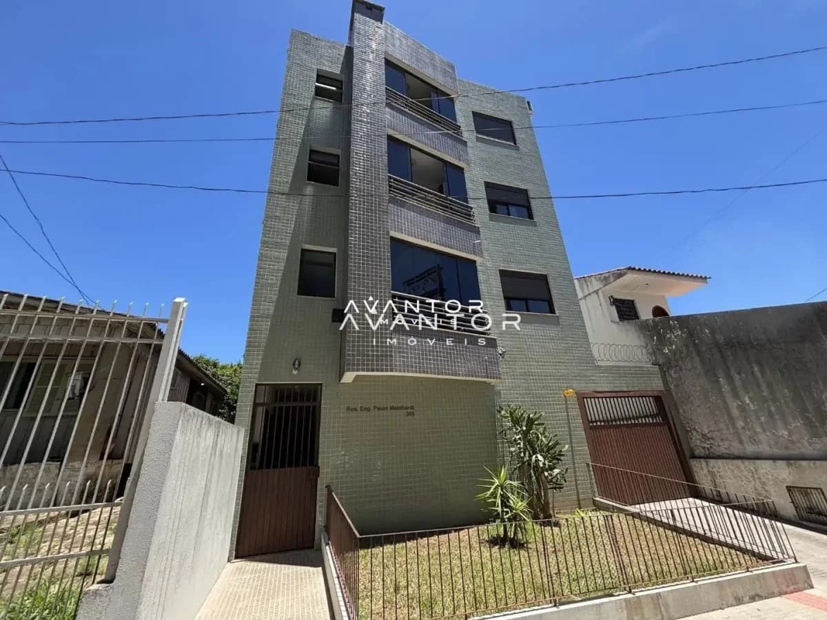 Fachada do prédio com sacada — Apartamento à venda no Residencial Eng. Paulo Meinhardt, Santa Maria