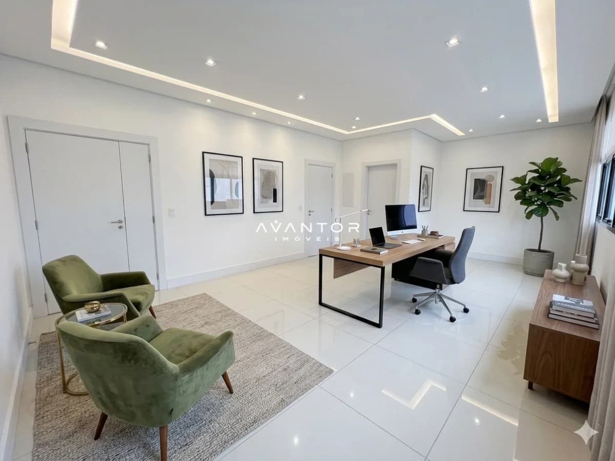 Escritório com área de trabalho integrada — Sala Comercial com 1 sala para alugar no Vitta Center, em Centro, Santa Maria/RS