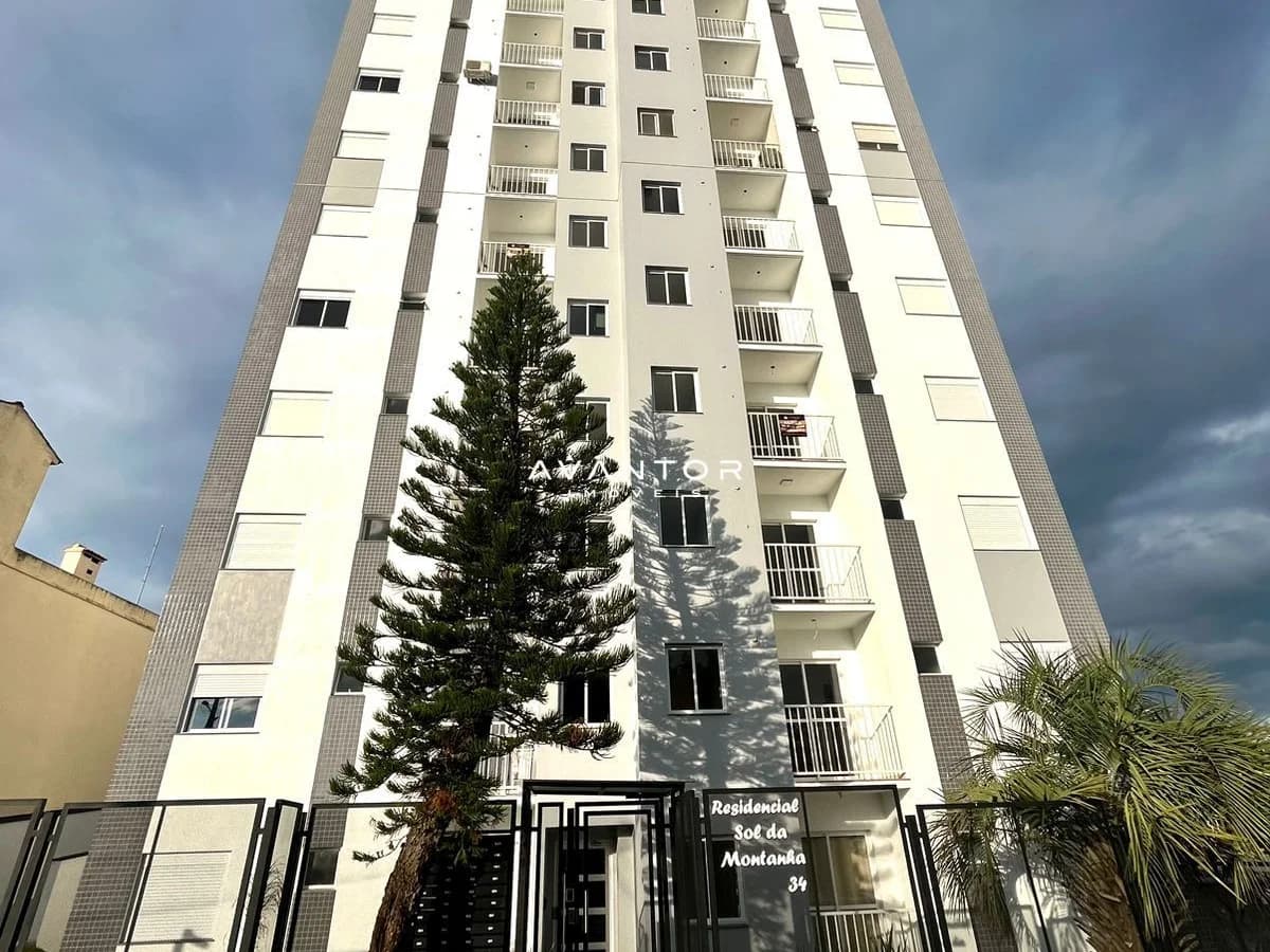 Fachada do prédio com sacadas — Apartamento com 2 quartos à venda em Presidente João Goulart, Santa Maria/RS