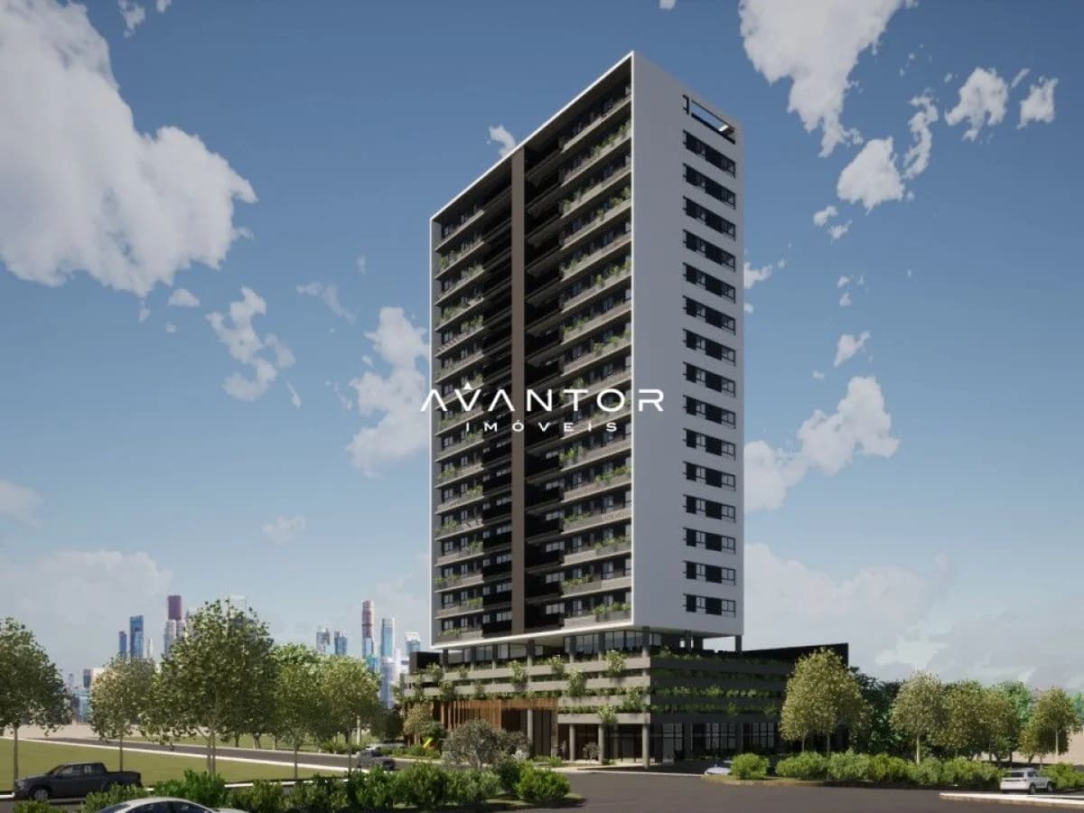 Fachada do prédio com paisagem urbana — Apartamento com 2 quartos à venda no Allure Urban Garden, em Bonfim, Santa Maria/RS