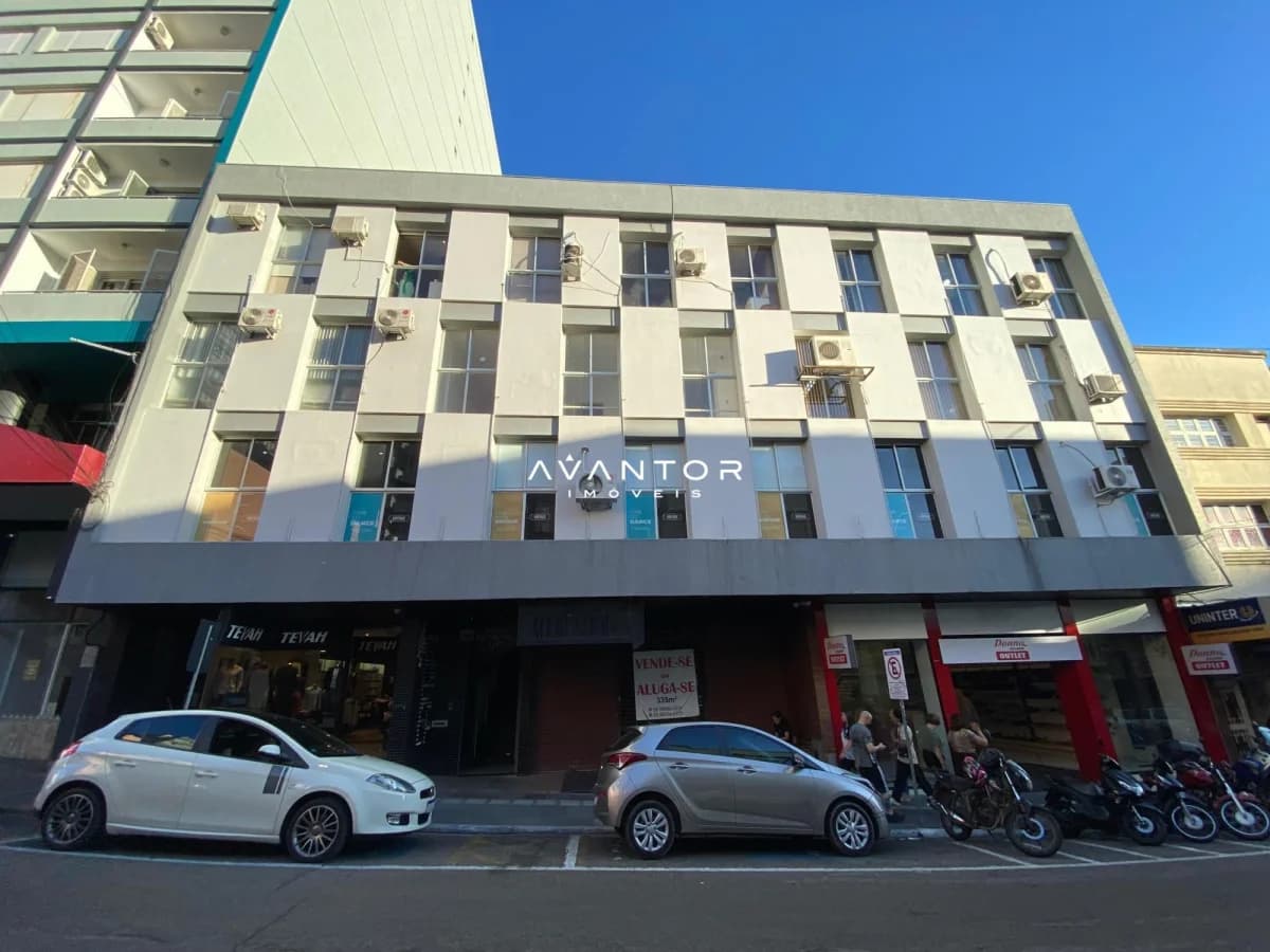 Fachada do prédio com logotipo — Sala Comercial com 2 salas à venda no Edifício Marilene, em Centro, Santa Maria/RS