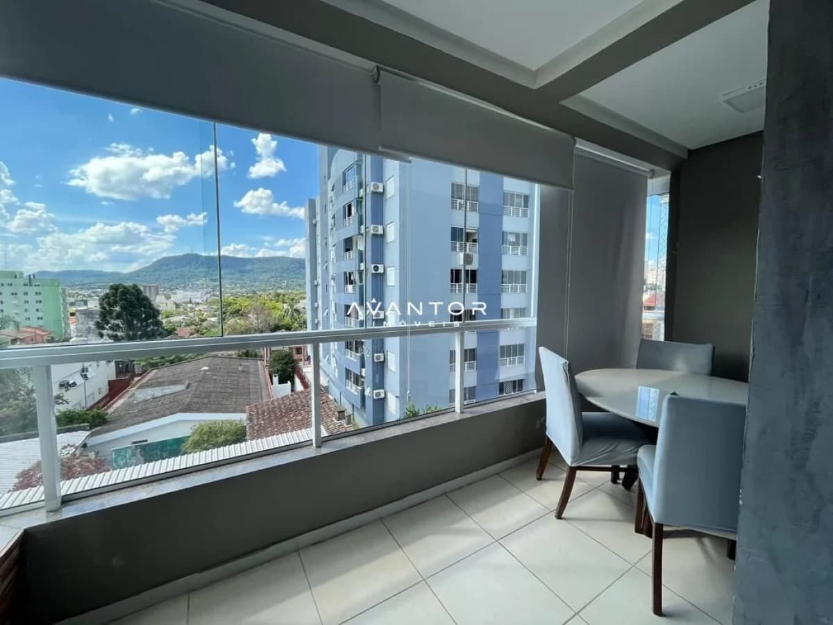 Sacada com vista para a cidade — Cobertura com 2 quartos à venda no Residencial Roma, em Centro, Santa Maria/RS