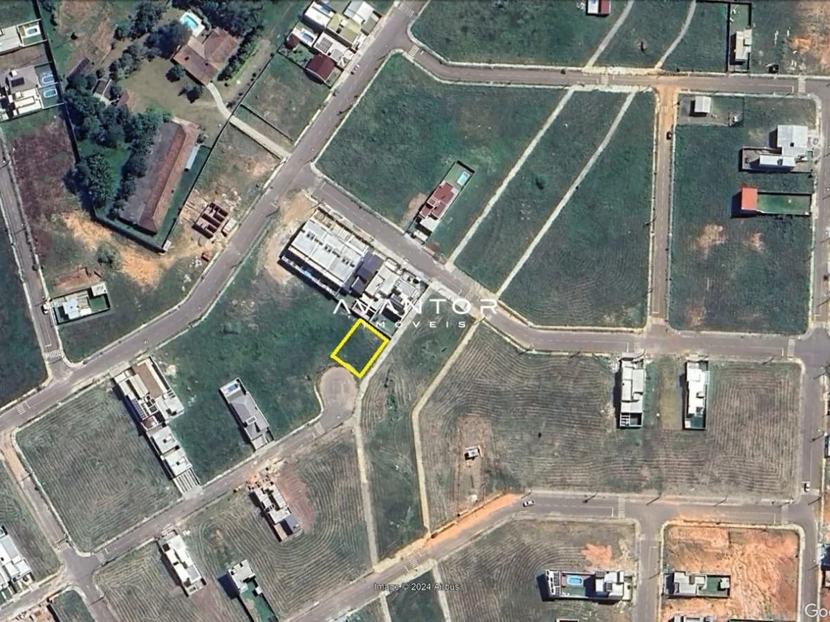 Vista aérea de terreno — Terreno à venda no Residencial Alberto Schons, em Pinheiro Machado, Santa Maria/RS