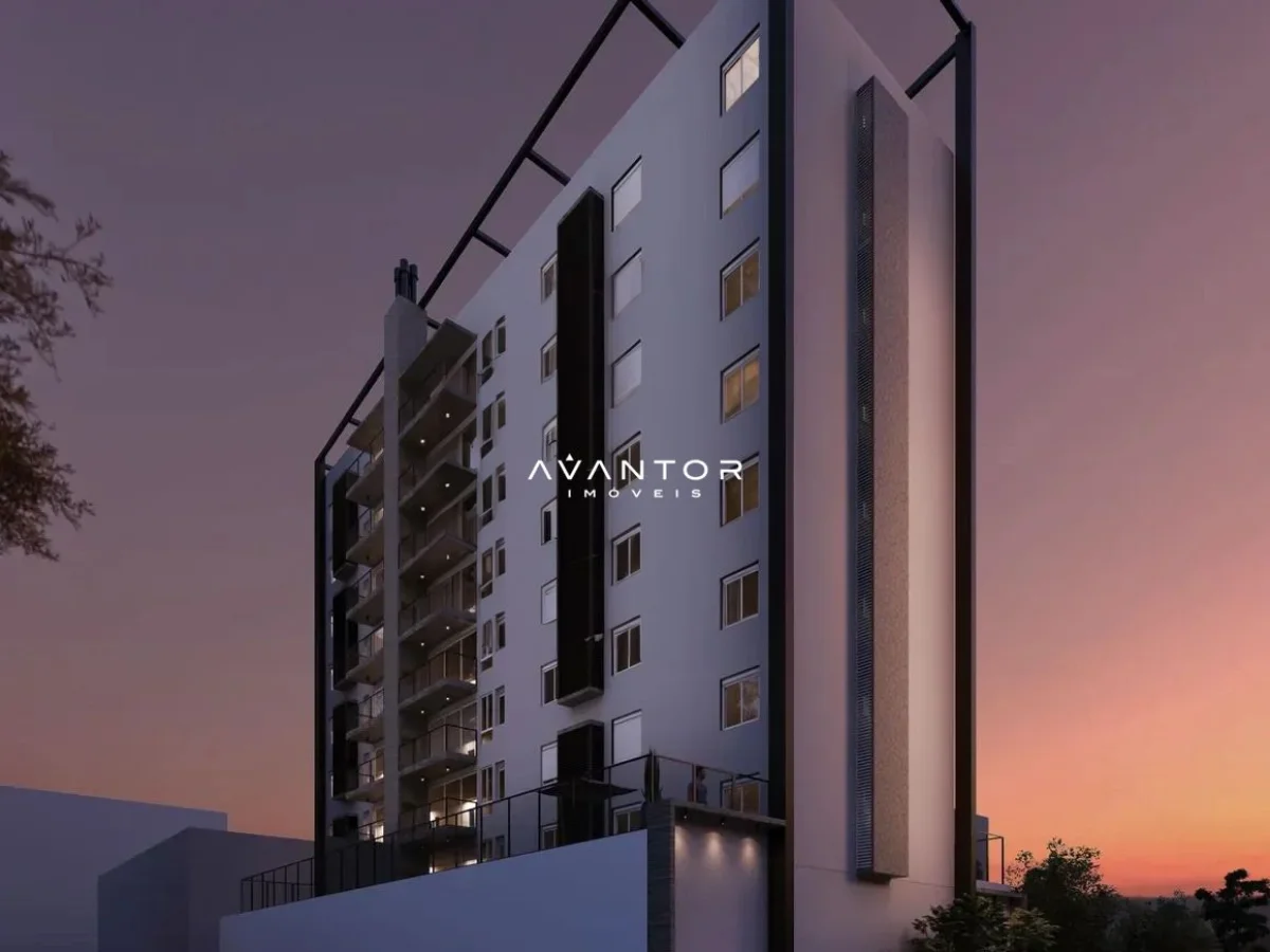Fachada do prédio ao entardecer — Apartamento com 2 quartos à venda em Nossa Senhora das Dores, Santa Maria/RS