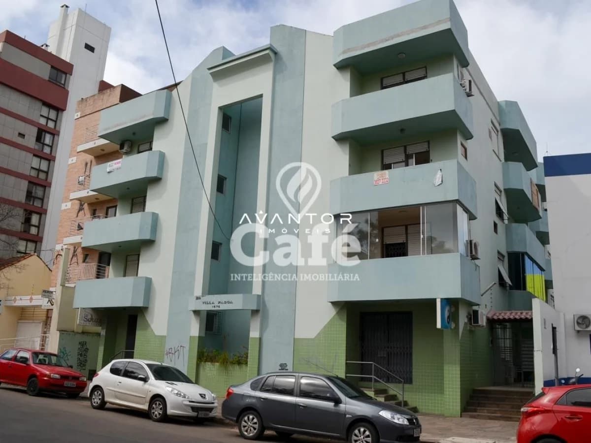 Fachada do prédio com sacadas — Apartamento com 3 quartos à venda no Edifício Villa Padoa, em Centro, Santa Maria/RS