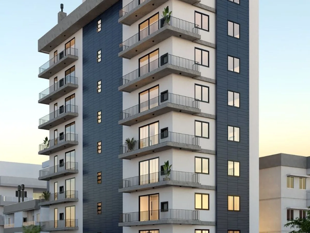 Fachada do prédio com sacadas — Apartamento com 2 quartos à venda no Avenue Residence, em Duque de Caxias, Santa Maria/RS