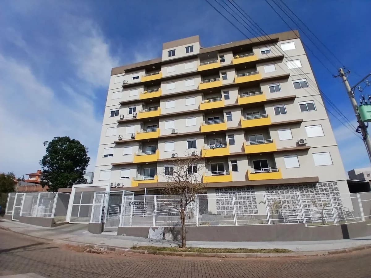 Apartamento em Camobi de 2 dormitórios, suíte, sala de estar, banheiro social, cozinha, ár — Apartamento com 2 quartos para alugar em São José, Santa Maria/RS