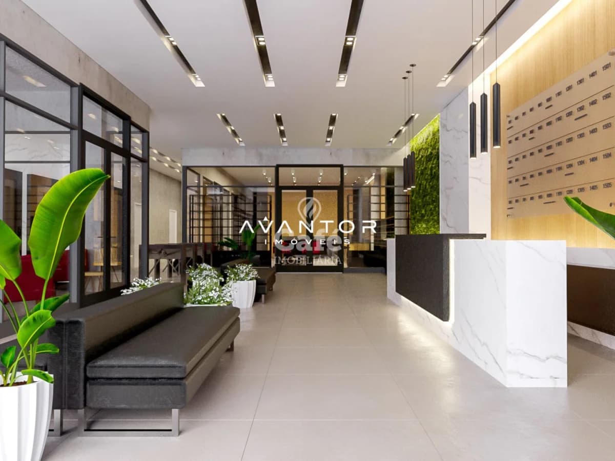 Hall de entrada com recepção — Sala Comercial com 4 salas à venda no Comercial Prime, em Centro, Santa Maria/RS