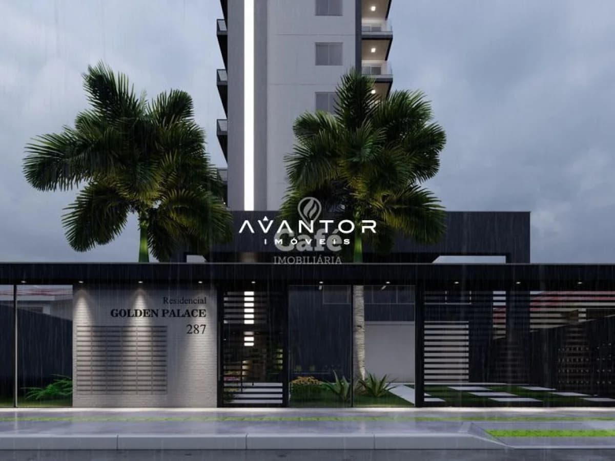 Fachada do prédio com entrada — Apartamento com 3 quartos à venda em Nossa Senhora das Dores, Santa Maria/RS