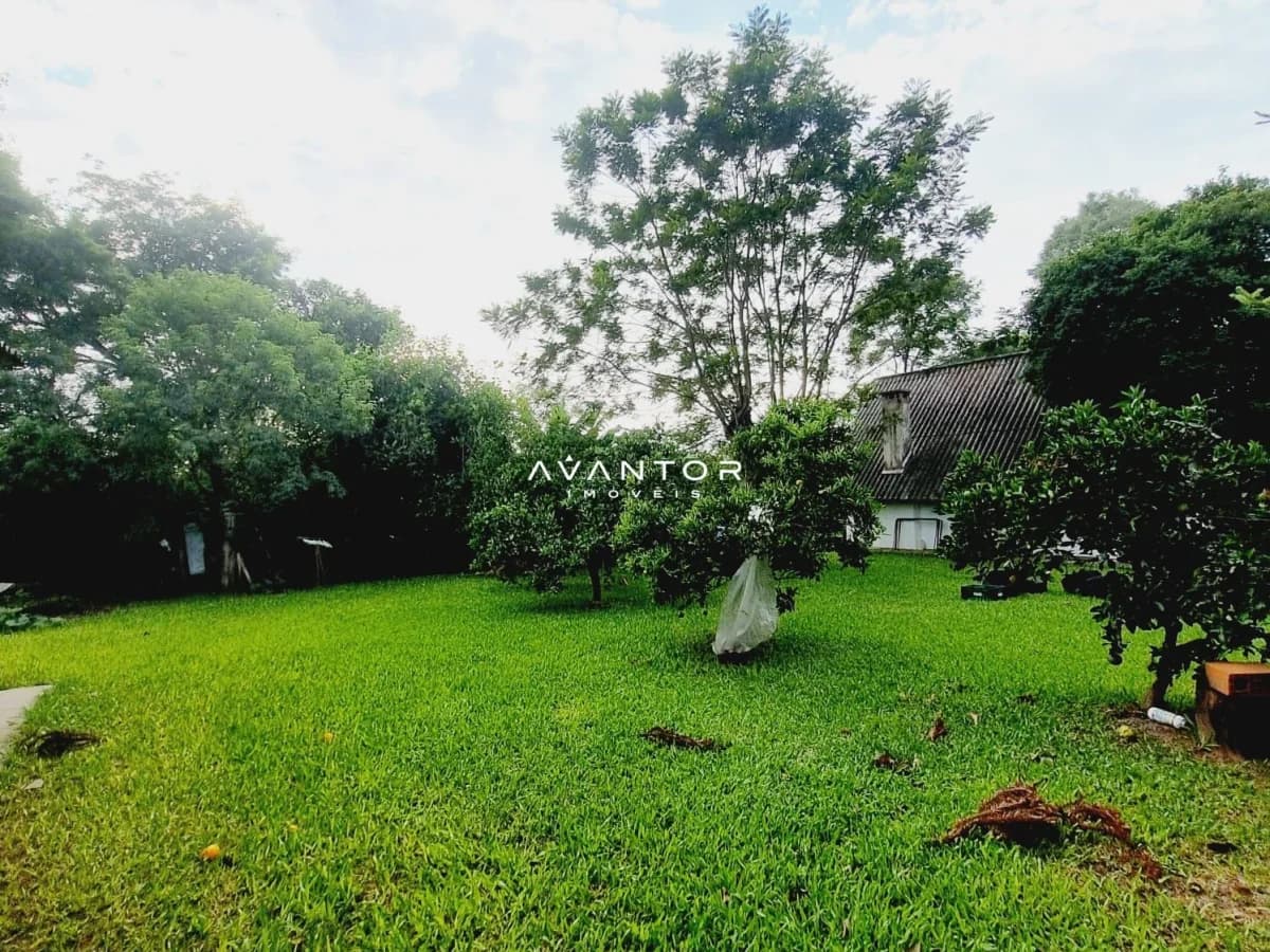 Terreno com árvores e gramado verde — Chácara com 4 quartos à venda em Passo das Tropas, Santa Maria/RS