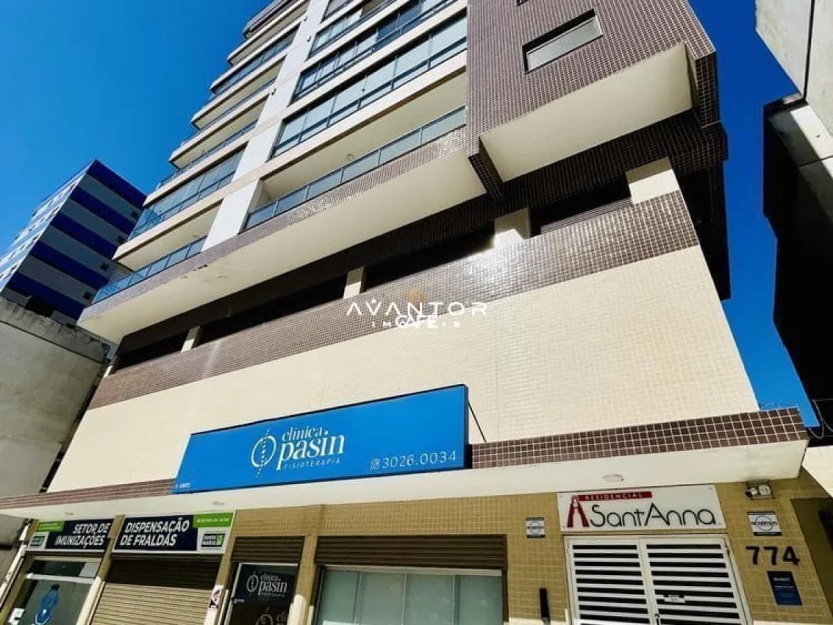 Fachada do prédio — Apartamento com 1 quarto para alugar no Residencial Sant'anna, em Centro, Santa Maria/RS