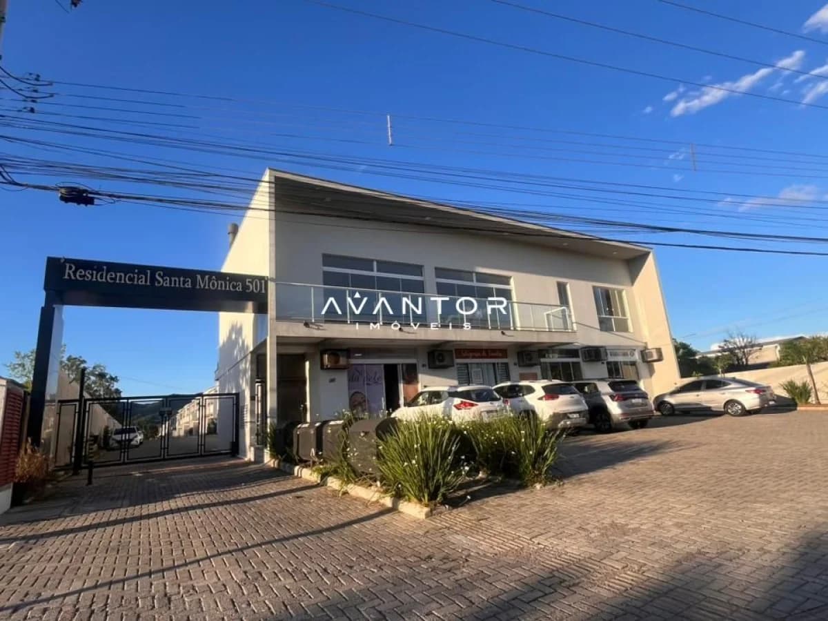 Fachada do residencial com garagem — Sala Comercial com 1 sala à venda em Camobi, Santa Maria/RS