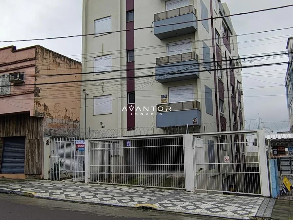 Fachada do prédio com sacadas — Apartamento com 2 quartos à venda no Residencial Divano, em Centro, Santa Maria/RS