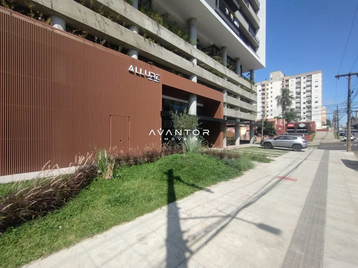 Fachada do prédio com acesso principal — Apartamento com 3 quartos à venda no Allure, em Bonfim, Santa Maria/RS