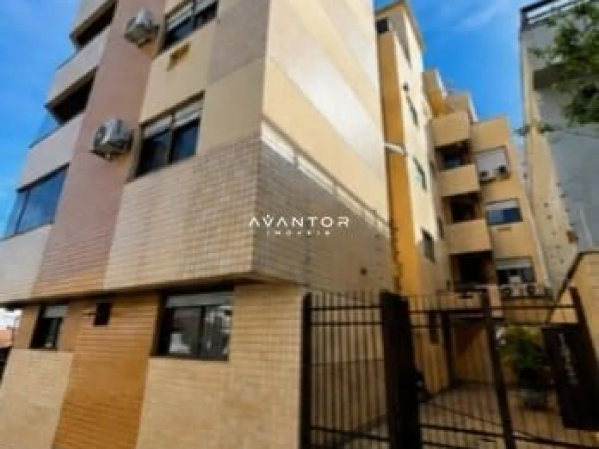 Fachada do prédio com portão — Apartamento com 2 quartos à venda em Nossa Senhora de Fátima, Santa Maria/RS