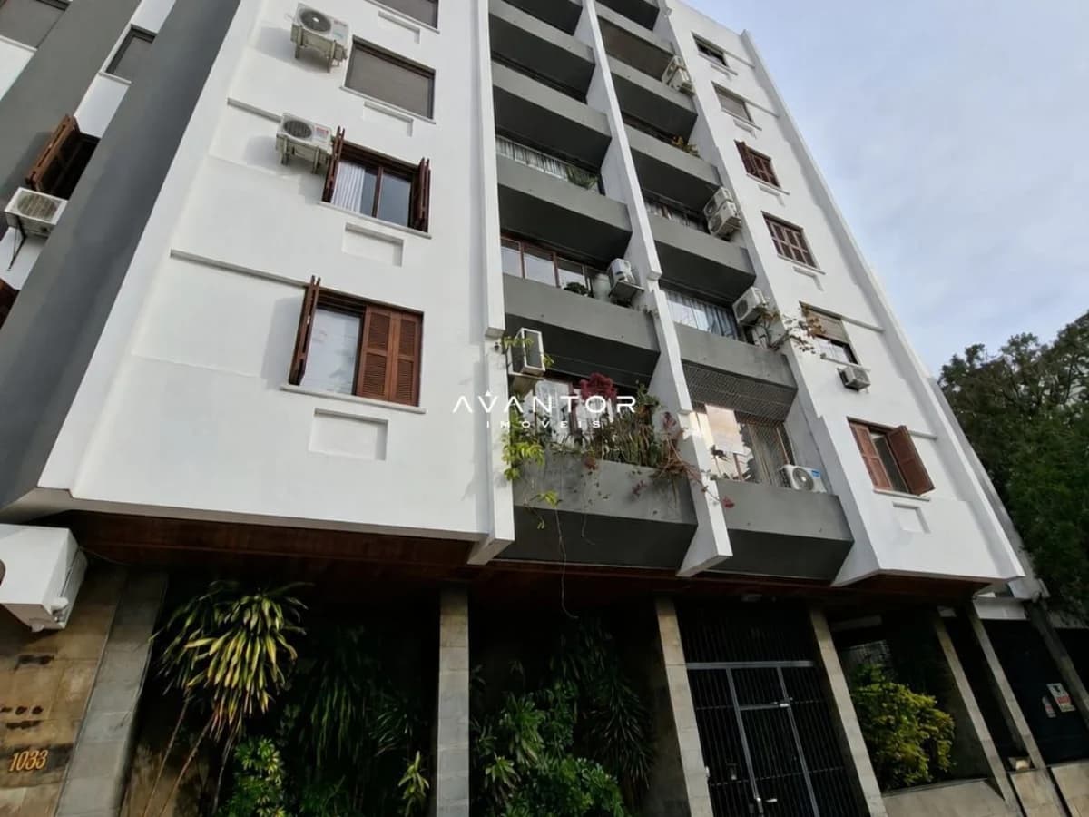 Fachada do prédio com sacadas — Apartamento com 2 quartos à venda no Alameda Dos Ciprestes, em Bonfim, Santa Maria/RS