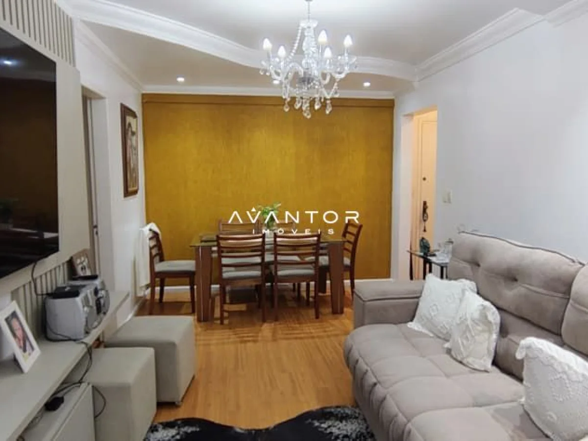 Sala de estar integrada à sala de jantar — Apartamento com 2 quartos à venda em Centro, Santa Maria/RS