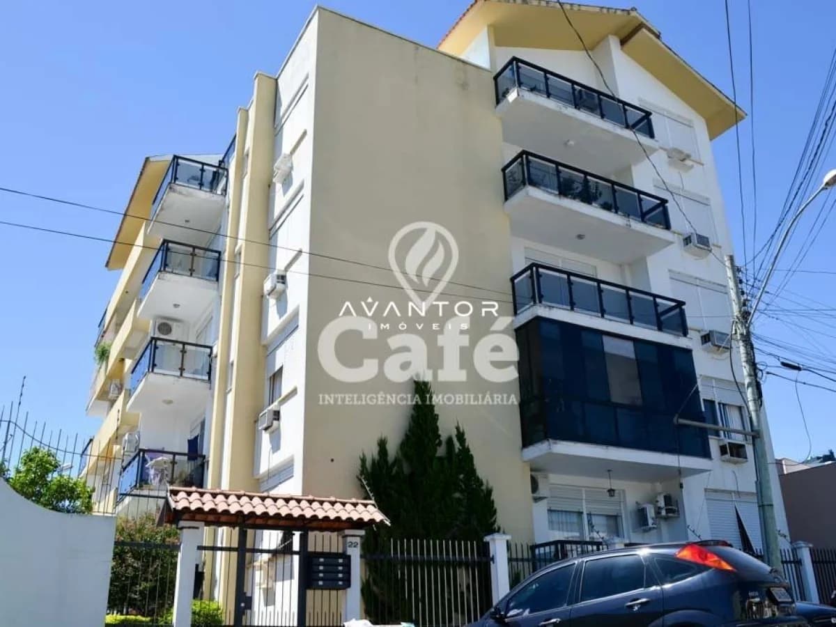 Fachada do prédio com sacadas — Apartamento com 3 quartos à venda em Centro, Santa Maria/RS
