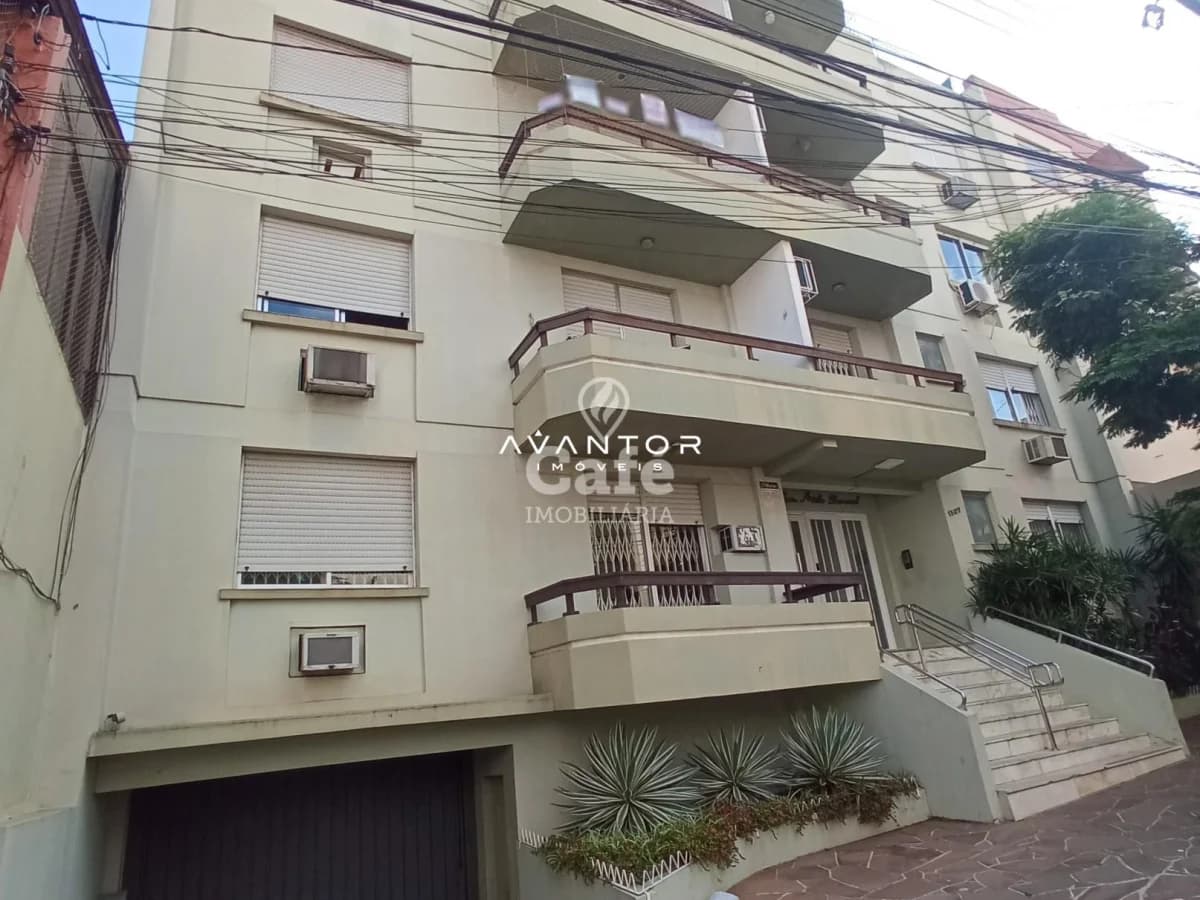 Fachada do prédio com sacadas — Apartamento com 2 quartos à venda em Nossa Senhora de Fátima, Santa Maria/RS
